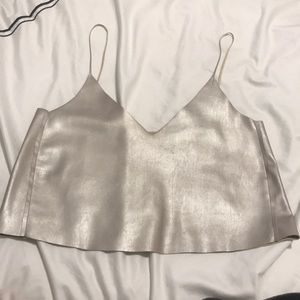Metallic tank top